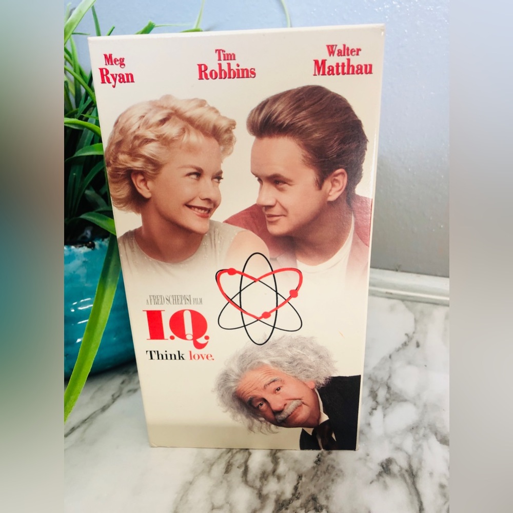 I.Q. Think Love Comedy VHS Movie Meg Ryan Tim Robbins Walter Matthau PG 1995